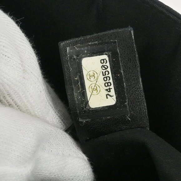 Chanel Black Jacquard Nylon Travel Line Medium Classic Single Flap XX03897 - Picture 10 of 10